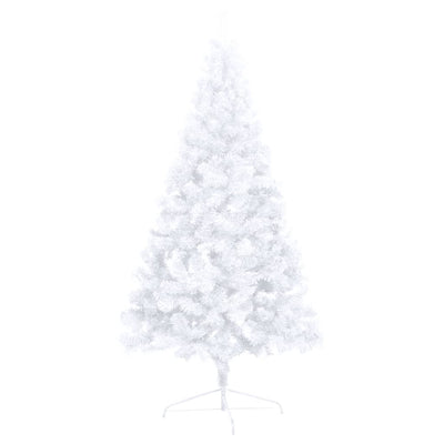 Artificial Half Christmas Tree with LEDs&Ball Set White 180 cm Payday Deals