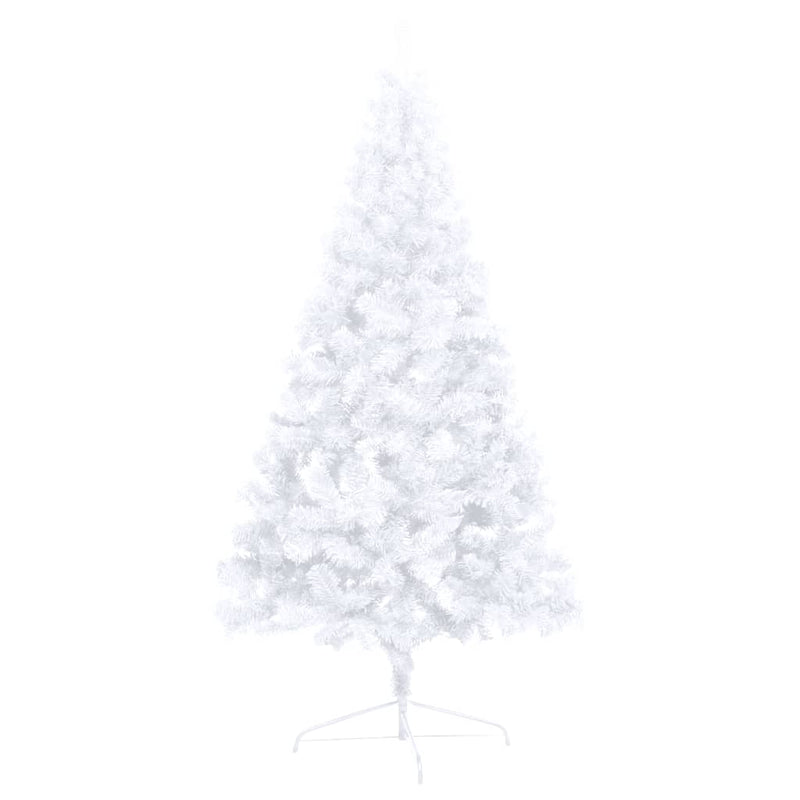 Artificial Half Christmas Tree with LEDs&Ball Set White 180 cm Payday Deals