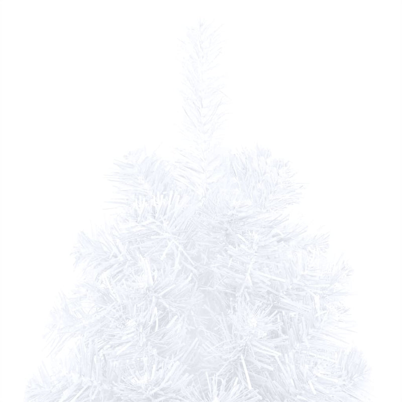 Artificial Half Christmas Tree with LEDs&Ball Set White 180 cm Payday Deals