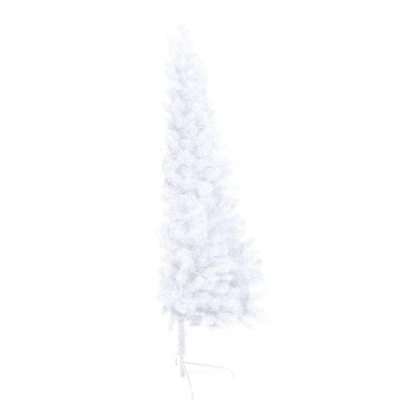 Artificial Half Christmas Tree with LEDs&Ball Set White 240 cm Payday Deals