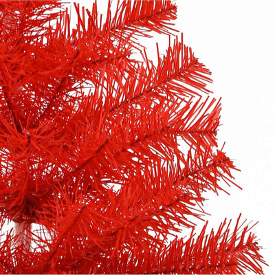 Artificial Half Christmas Tree with Stand Red 180 cm PVC Payday Deals