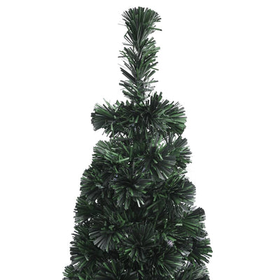 Artificial Slim Christmas Tree with Stand 210 cm Fibre Optic Payday Deals