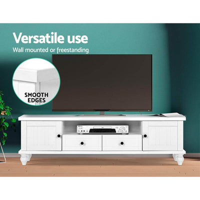 Artiss 162cm TV Stand Entertainment Unit French Provincial Storage Cabinet Drawers White Payday Deals