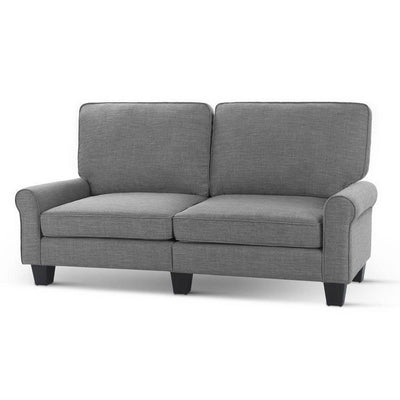 Artiss 1780mm 3 Seater Sofa Suite Lounger Couch Fabric Grey