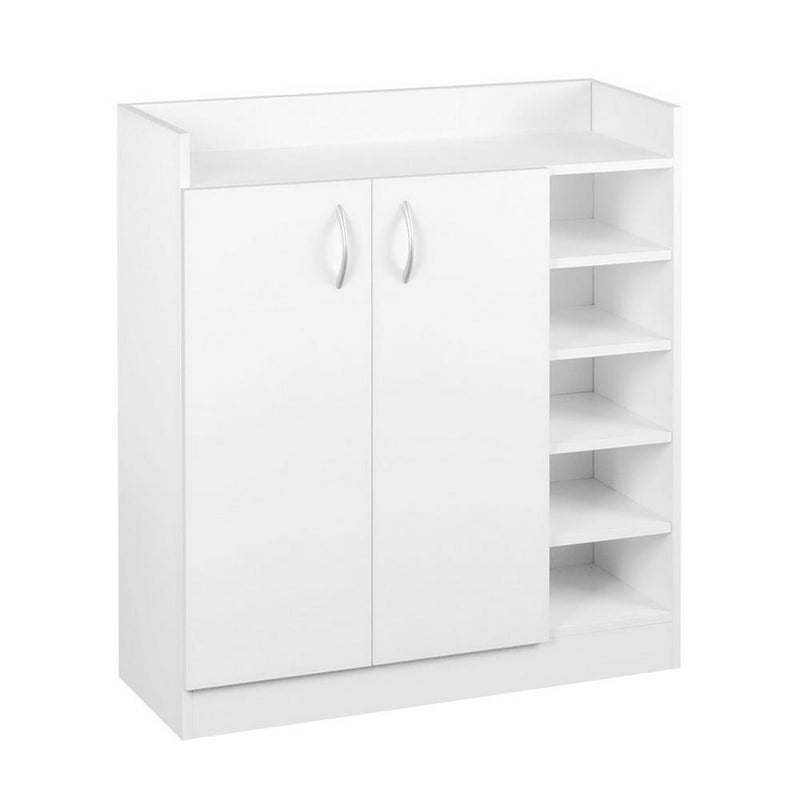 Artiss 2 Doors Shoe Cabinet Storage Cupboard - White Payday Deals
