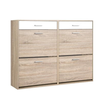 Artiss 2 Tier Shoe Cabinet - Wood Payday Deals