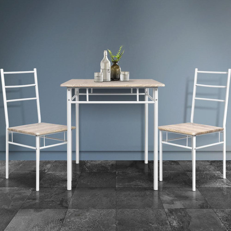 Artiss 3 Piece Dining Set - Natural Payday Deals