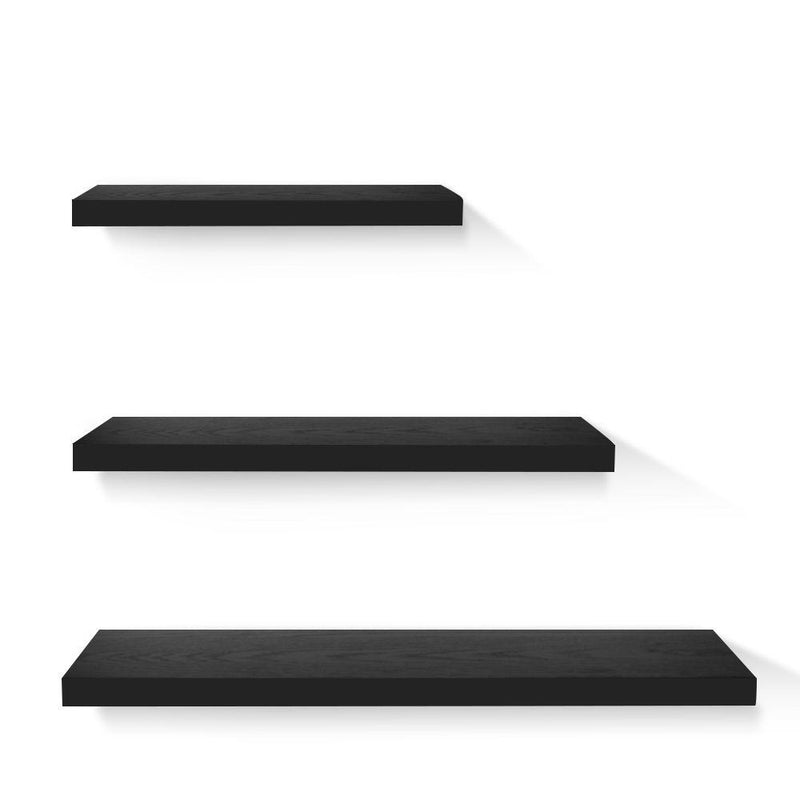 Artiss 3 Piece Floating Wall Shelves - Black Payday Deals