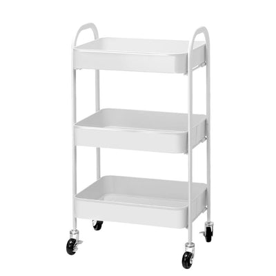 Artiss 3 Tier Kitchen Storage Cart Portable Rolling Rack Shelf Office Utility WH Payday Deals