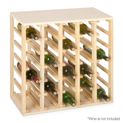 Artiss 30 Bottle Timber Wine Rack