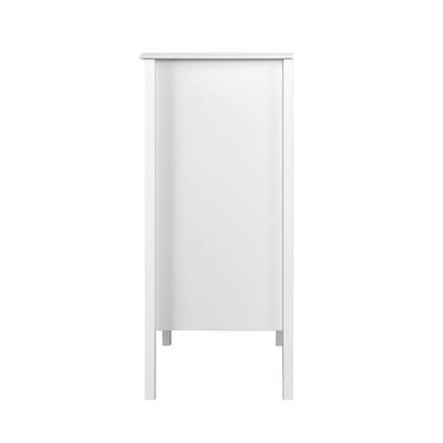 Artiss 4 Chest of Drawers Tallboy Storage Cabinet Bedside Table Dresser White Payday Deals