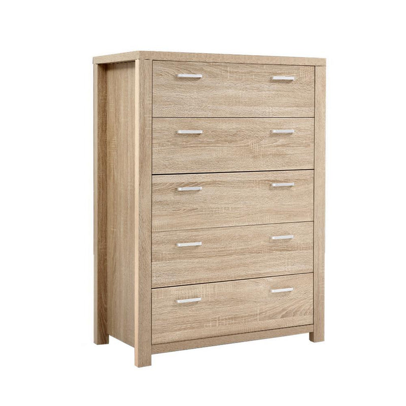 Artiss 5 Chest of Drawers Tallboy Dresser Table Bedroom Storage Cabinet Payday Deals
