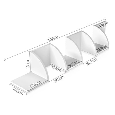 Artiss 5 Tier Corner Wall Shelf - White Payday Deals