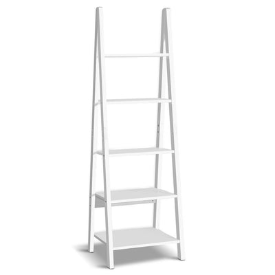 Artiss 5 Tier Ladder Wall Shelf - White