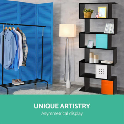 Artiss 6 Tier Display Shelf - Black Payday Deals