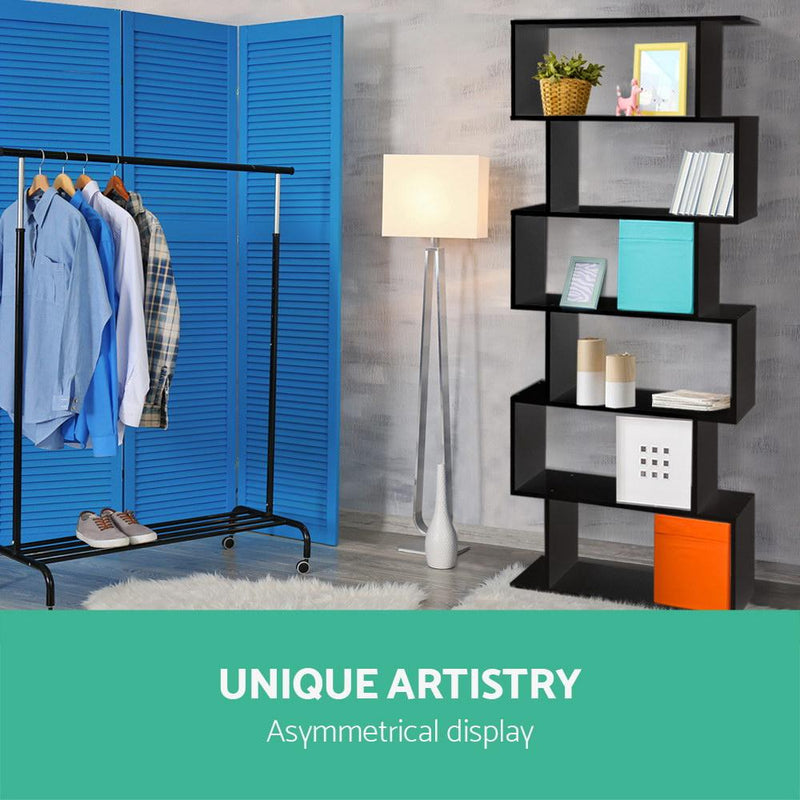 Artiss 6 Tier Display Shelf - Black Payday Deals