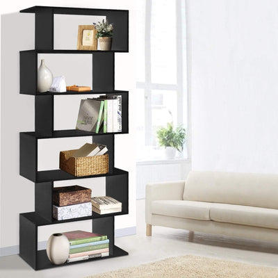 Artiss 6 Tier Display Shelf - Black Payday Deals