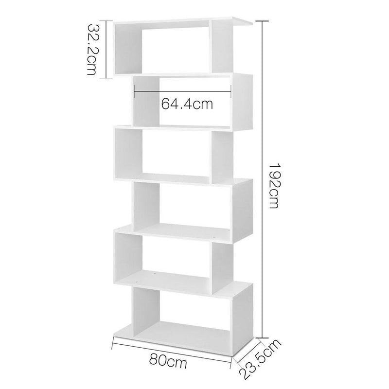 Artiss 6 Tier Display Shelf - White Payday Deals