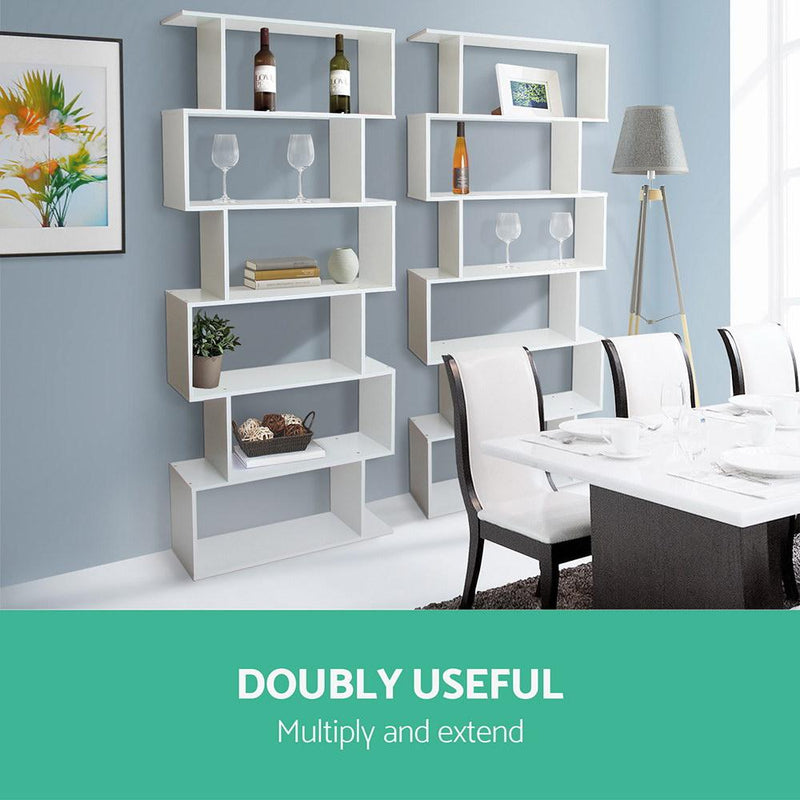 Artiss 6 Tier Display Shelf - White Payday Deals