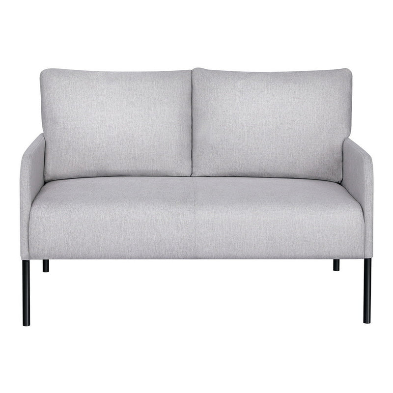 Artiss Armchair 2-Seater Sofa Accent Chair Loveseat Grey Linen Fabric Metal Leg Payday Deals