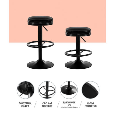 Artiss Bar Stools Kitchen Stool Black Barstool Payday Deals