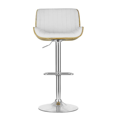 Artiss Bar Stools Kitchen Stool Chairs Metal Barstool Dining Chair Swivel White Payday Deals