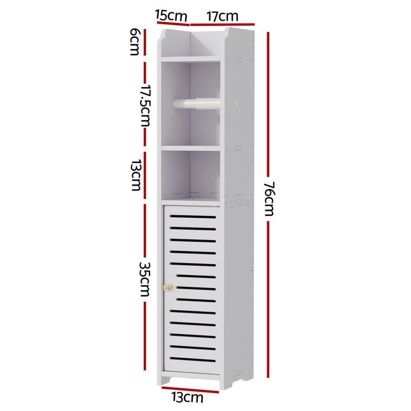 Artiss Bathroom Cabinet Toilet Roll Holder Tissue Organizer 3 Tier Floor Cabinet Payday Deals