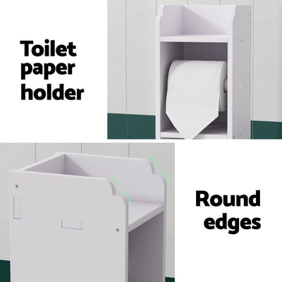 Artiss Bathroom Cabinet Toilet Roll Holder Tissue Organizer 3 Tier Floor Cabinet Payday Deals