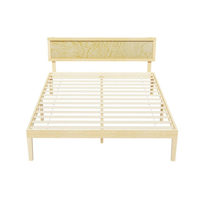 Artiss Bed Frame Double Size Wooden Base Mattress Platform Timber Pine YUMI Payday Deals