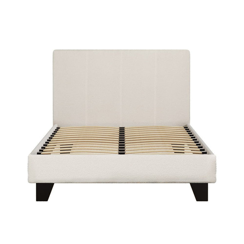 Artiss Bed Frame King Single Size Boucle Fabric Mattress Base Platform Wooden Payday Deals