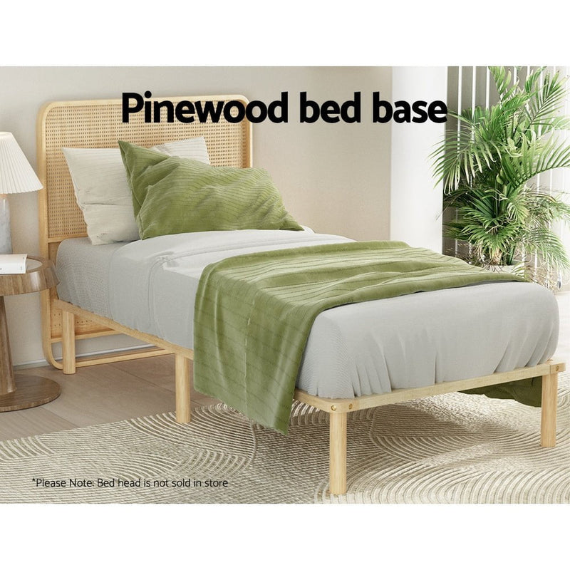 Artiss Bed Frame King Single Size Wooden Base Mattress Platform Timber Pine AMBA Payday Deals