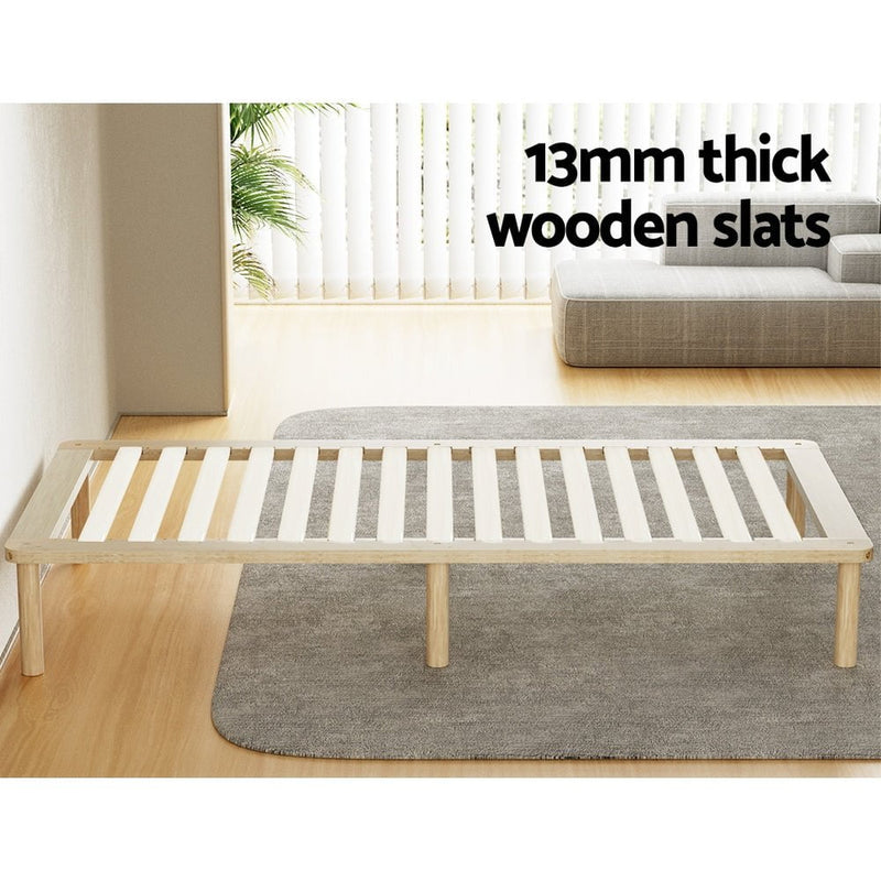 Artiss Bed Frame King Single Size Wooden Base Mattress Platform Timber Pine AMBA Payday Deals