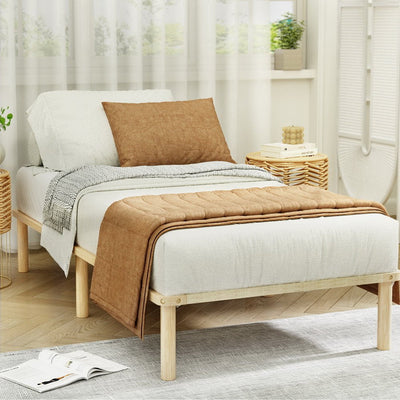 Artiss Bed Frame King Single Size Wooden Base Mattress Platform Timber Pine AMBA Payday Deals