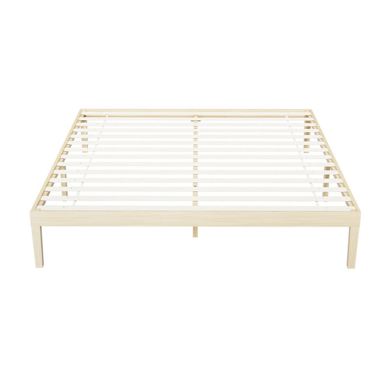 Artiss Bed Frame King Size Wooden Base Mattress Platform Timber Pine BRUNO Payday Deals