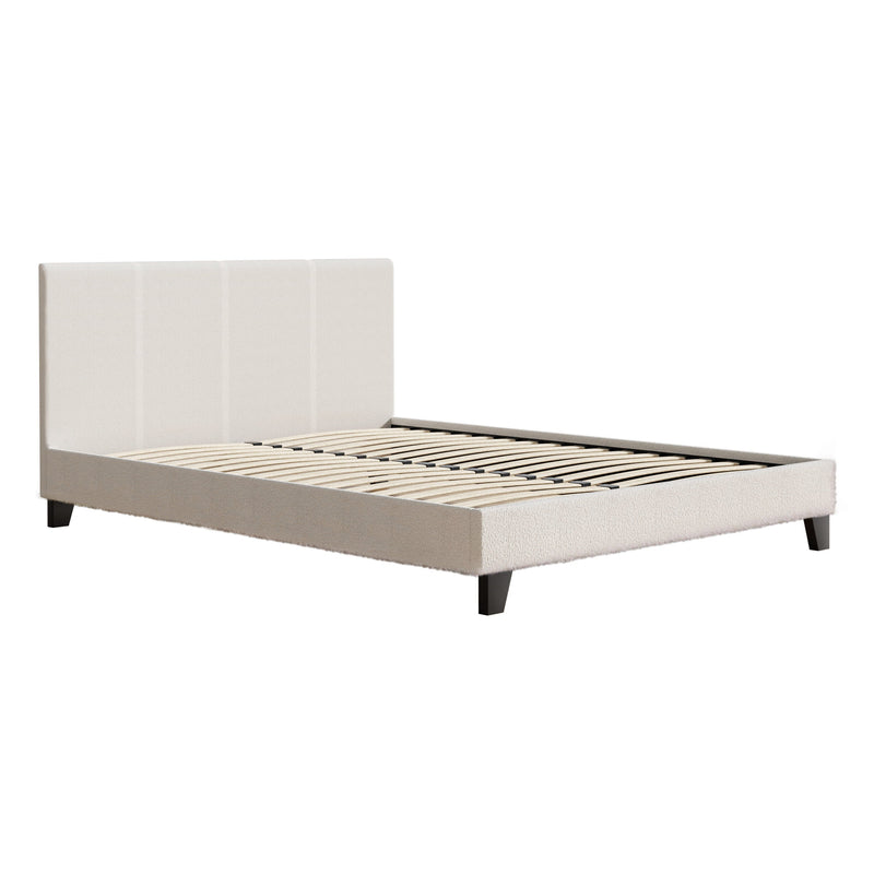 Artiss Bed Frame Queen Size Boucle Fabric Mattress Base Platform Wooden Payday Deals