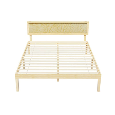 Artiss Bed Frame Queen Size Wooden Base Mattress Platform Timber Pine YUMI Payday Deals