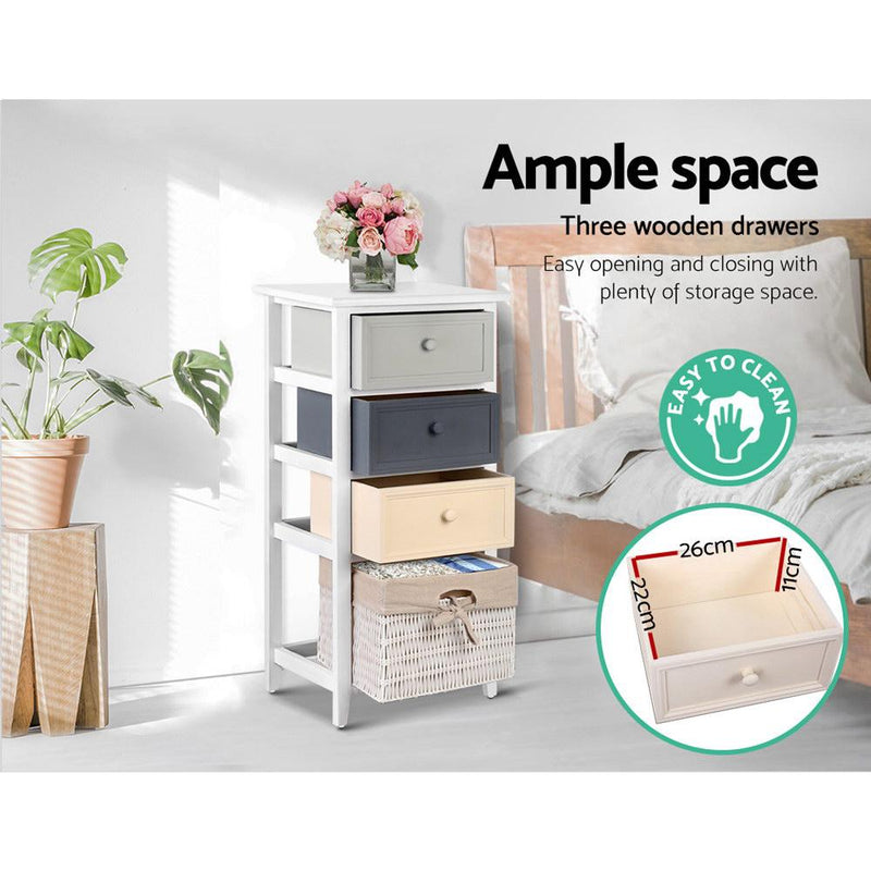 Artiss Bedroom Storage Cabinet - White Payday Deals