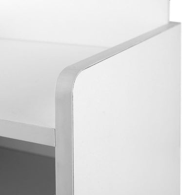 Artiss Bedside Table Cabinet with Shelf White