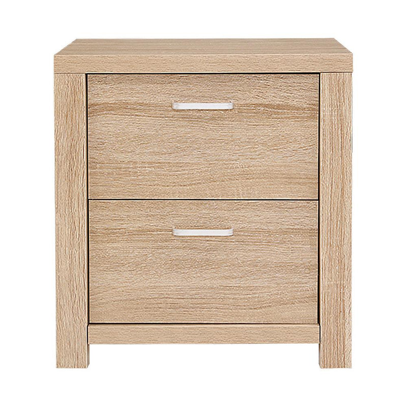 Artiss Bedside Table Lamp Side Tables Drawers Nightstand Unit Beige Wood Payday Deals