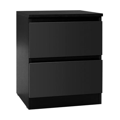 Artiss Bedside Tables Drawers Side Table Bedroom Furniture Nightstand Black Lamp Payday Deals