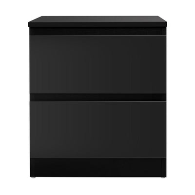 Artiss Bedside Tables Drawers Side Table Bedroom Furniture Nightstand Black Lamp Payday Deals