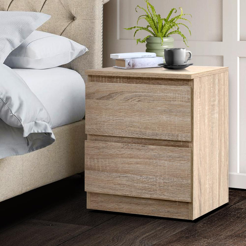 Artiss Bedside Tables Drawers Side Table Bedroom Furniture Nightstand Wood Lamp Payday Deals