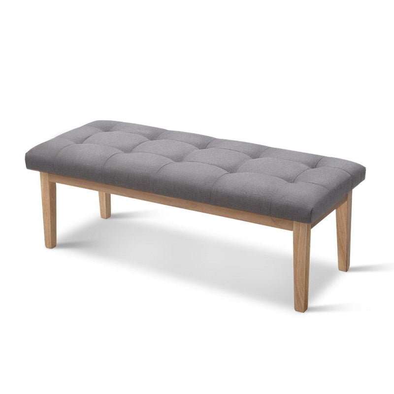 Artiss Bench Bedroom Benches Ottoman Upholstered Fabric Chair Foot Stool 120cm Payday Deals