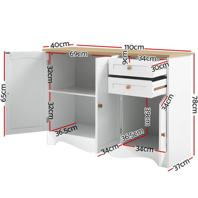 Artiss Buffet Sideboard Storage Cabinet Kitchen Cupboard Drawer Table Hallway Payday Deals