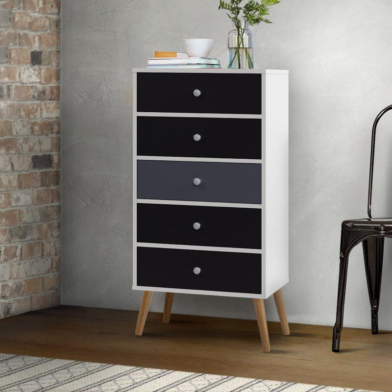 Artiss Chest of Drawers Dresser Table Tallboy Storage Cabinet Furniture Bedroom Payday Deals