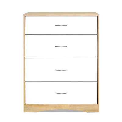 Artiss Chest of Drawers Tallboy Dresser Table Bedroom Storage White Wood Cabinet