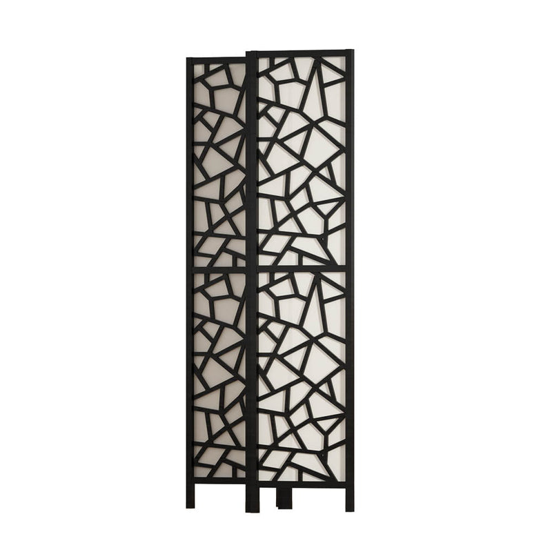 Artiss Clover Room Divider Screen Privacy Wood Dividers Stand 4 Panel Black Payday Deals