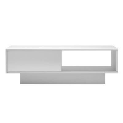 Artiss Coffee Table LED Lights High Gloss Storage Drawer Modern Furniture White Payday Deals