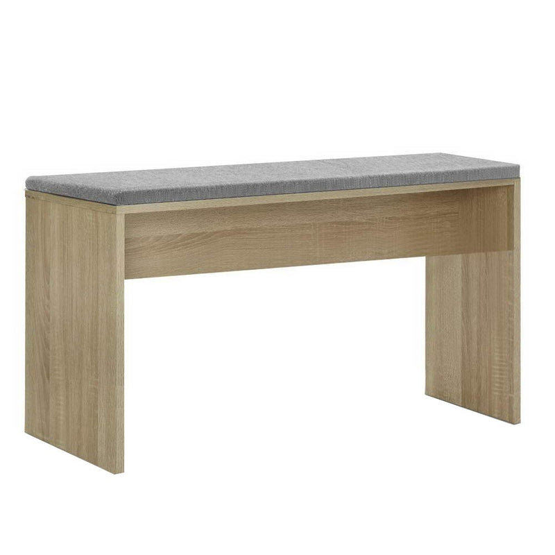 Artiss Dining Bench NATU Upholstery Seat Stool Chair Cushion Kitchen Furniture Oak 90cm Payday Deals