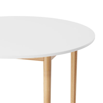 Artiss Dining Table Round White 108CM Diameter Demi Payday Deals